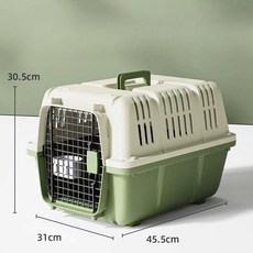 강아지 고양이 이동장 반려동물 하드 이동캐리어 여행용 외출가방, 기본, 그린 S