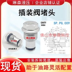 카트리지 밸브 플러그 장착 구멍 유압 나사 고체 씰, 6. SP.PG (VH004 jack), 1개