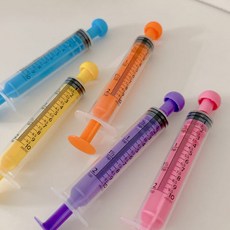 야야랜드 레인보우 피딩주사기 5ml 슈푸 핸드피딩 크레 주사기 도마뱀 파충류 게코, 노랑 5ml x 2개, 1개