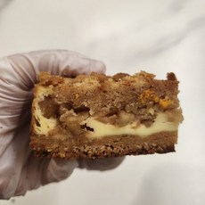 글루텐 프리 쌀가루 크럼블 치즈케이크 (애플시나몬맛) [원산지:상세설명에 표시], 1개, 120g