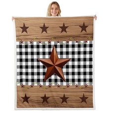 Erosebridal Highland 소 후리스 담요 아기 76.2cm x 101.6cm(30 40인치) 황소 셰르파 어린이 남성 여성 재미있는 동물 사파리 웨스턴 카우보이 브