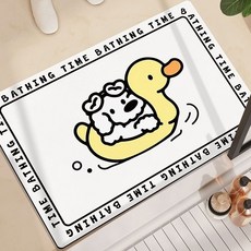 다다랜드 버블독 규조토 발매트, 오리튜브 강아지