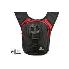 자전거출사 소지품수납 라이딩 허리백 소지품가방 세컨백 핸즈프리 편한착용 스템장착, 1개, 레드