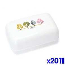 건조 잘 되는 심플한 뚜껑 비누곽 x20개 비누케이스 hib*0486Is, 20개, 없음
