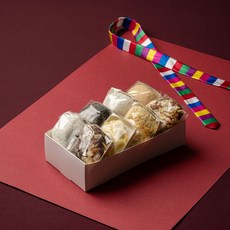 호미루 명절선물 설선물 모둠선물떡 1호 8개입 호미루수제떡 선물떡 상견례 답례떡 인사선물 직원선물 연말선물, 600g, 1박스