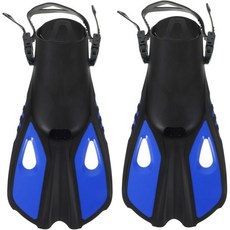 BESPORTBLE 조절식 성인용 스노클링 핀 블루 S 유체역학 다이빙 플리퍼 수영 훈련용 오픈 힐 디자인 야외 수상 스포츠 1914835