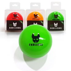 스컬독 파크골프공 3피스 가시성 높은 파크골프볼 고반발 파크공, 그린, 1개