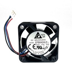 40mm 24V 팬 DELTA EFB0424LD SE28 4020 40X40X20mm 4cm 0.05A 3선 3Pin 조용한 변환기 섀시 3D 프린터 냉, 01 used