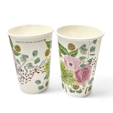 모담팩 어도러블 친환경 종이컵 390ml, 50개, 1개