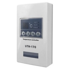 UTH-170 사우나 온도 컨트롤러 난방 필름 온도 조절기(LCD 디스플레이 및 터치 키 작동 포함) 사우나 A, 하얀색