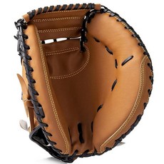 KRTOYUST® 야구 포수 장갑 기능성 합성 가죽 장갑 청소년 성인용 | 오른손 투수 브라운 83.8cm33인치 450579, 갈색 450579