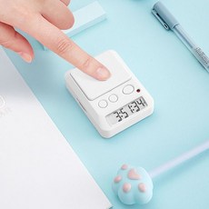 쌍문상회 시계 버튼식 공부 스터디타이머 셀링온 공부타이머 타이머 무음타이머 초 스탑워치 타이머시계 초시계 40872EA, 블랙