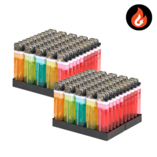 광고판촉용 투명 돌 라이터, 100개, 부싯돌 투명