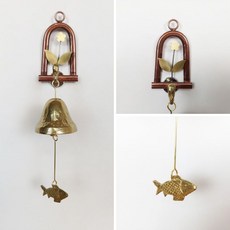 출입 황동꽃 도어벨 1종 현관 문종 풍경 32286EA 1(EA)