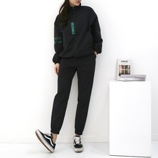 SOON2 女款大尺碼袖子膠帶沙沙聲防風慢跑運動套裝