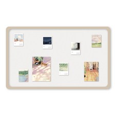 레브홈 게시판 벽걸이 사진 메모 보드 펠트 타공판, 샌드베이지, 1개