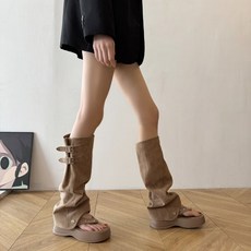 키높이 여성 조리 샌들 모던 캐주얼 여름 부츠