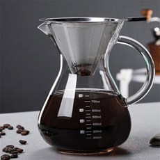 마켓찌니소 핸드드립 서버/필터 세트 800ml 드립커피도구