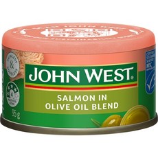John West Salmon In Olive Oil Blend 95g 존웨스트 연어 오일 블랜드 통조림95g 6pack, 6개