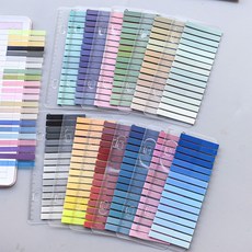 초코링샵 그라데이션 롱 인덱스 대용량 320매 6종세트 (총 1920매), 6종혼합