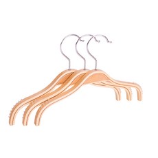 無印風 日式原木防滑衣架 兒童衣架 褲夾 防滑設計 衣物收納 居家生活 扁條衣架 吊衣架, 1個, 原木色 防滑衣架 (兒童32CM款), 原木色