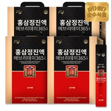 순수식품 6년근 홍삼정 진액 에브리데이 365, 1kg, 4박스