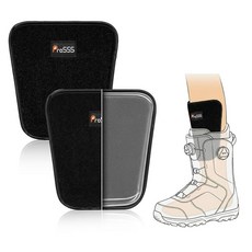 ProSSS 스노우보드 정강이 패드 - 스키 부츠 라이너용 젤 가드 충격 흡수 고정 사이즈 프로텍터 방지 어린이 2개(10 x 12cm(3.9 4.75인치)) 212412