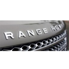 레인지로버 레터링 엠블럼 스티커 익스테리어 용품 꾸밈 자차 예쁜, 크롬