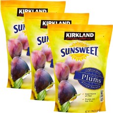 KIRKLAND 科克蘭 無籽加州乾梅, 3包, 1.59kg