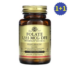솔가 활성엽산 활성형엽산 Folate 800mg 100정 2개 Folic Acid