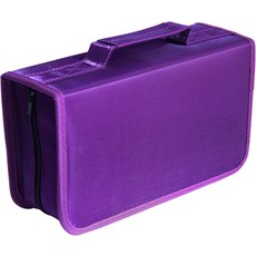 128 용량 CDDVD 케이스 지갑 보관함 홀더 소책자: Rekukos 블랙, 128 Purple