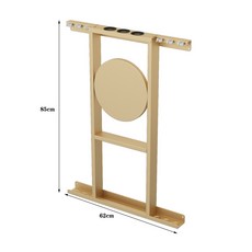 【椿嶼】壁掛臺球桿架球桿架臺球公桿架球桿放置架桌球桿架高端臺球公桿架, 金色6桿, 1個