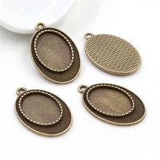 내부 크기 색 스타일 카메오 카보 숑 자료 설정 매력 펜던트 목걸이 결과, 1개, 13. D4-13