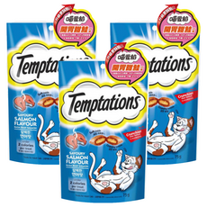 Temptations 喵愛餡 貓點心, 開胃三文魚/甜鮭口味, 75g, 3包