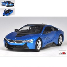 템팜 1/24 2018 BMW I8 쿠페 블루, 레드 외, 1개