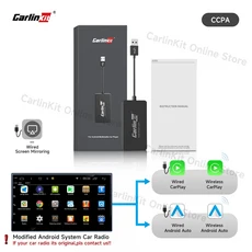 Carlinkit CarPlay 무선 안드로이드 자동 동글 스크린 미러링 시스템 Ariplay 링크 USB Wifi Ble, 01 For Android System, 01 빠른  Mainland, 02 Wired CCPM