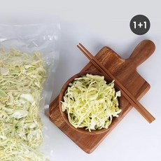 초록한입 유기농 슬라이스 양배추채 (전남 무안), 2개, 1kg