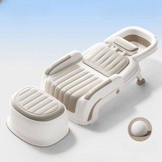 가정용샴푸대 머리감기 샴푸대 이동식 임산부 노인 환자 세면대 세트 밀크커피브라 대형 확장, 1개, 1000g