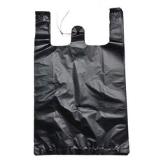 부국비닐봉투 손잡이 일반마트봉투3호 검정, 10L, 200개