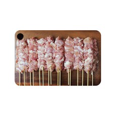 고우하 닭목살꼬치 640g 국내산 16꼬치 대용량 업소용 도매 캠핑 음식 수제꼬치 간식 안주, 1개