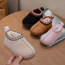 바이시유 키즈부츠 겨울 아동 털 안감 주니어 슬리퍼 신발 여아 남아 부츠 방한화 누누