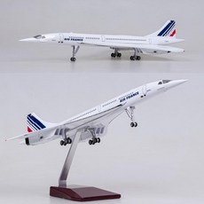 에어프랑스 항공 비행기 모형 다이캐스트 항공기 여객기 모형 콩코드 1:125, 기본형(조명없음) 혼합색상