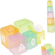 더아이 비키즈 컵스앤볼 러닝세트 컵쌓기놀이 공놀이트랙 스태킹장난감