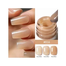 24가지 색상 15ML 아이스 스루 컬러 젤 매니큐어 세미 퍼머넌트 네일 아트 담그기 UV LED 살롱 DIY, 17 M016