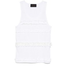 시몬로샤 러플 프릴 탱크 탑