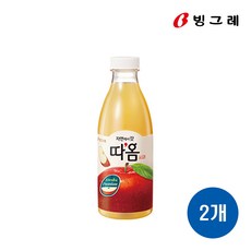 빙그레 따옴 사과 (아이스박스포장), 2개, 730ml