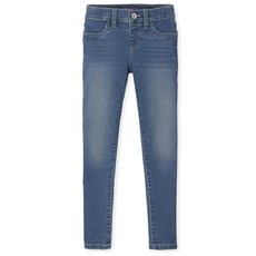 The Children's PLACE 레이스 여아용 스트레치 데님 제깅스 반사 블루 워시 싱글 249263
