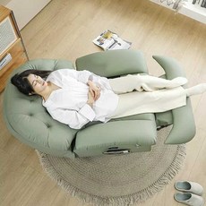 디유렌스 1인용 슬로우 흔들의자기능 제품 전동 소파 무중력 리클라이너, 10.전동리클라이닝밀크화이트