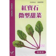 野菜部屋 紅寶石微型甜菜種子2公克 (約150粒) - 易栽培 口感脆嫩, 1包