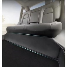 테슬라 모델 Y 21 -25 를 위한 프리미엄 뒷좌석 하부 보호 매트 커스텀 핏 - 내구성 방수 간편한 설치 미끄럼 방지 가족 및 반려동물에게 완벽한 제품 블랙, Model Y New & Old